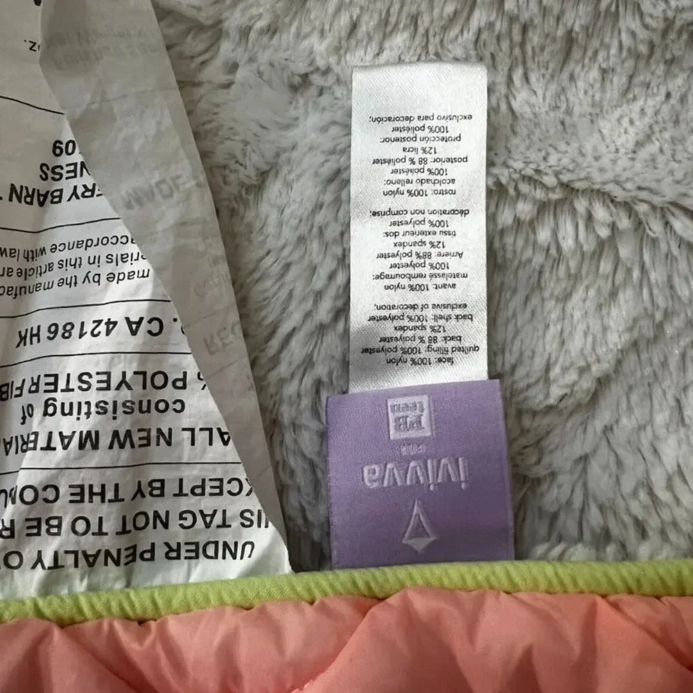 Lululemon Ivivva Pottery Barn Teen Blanket Salmon Pink Quilted Puff Throw 50x60